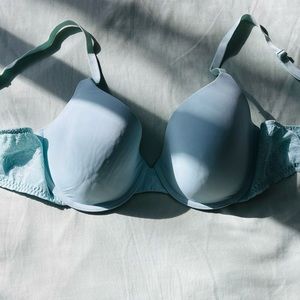 Blue push-up bra, 36-C,